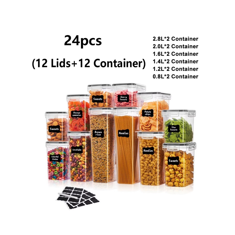Meal Prep With Rice - 24 sztuki szczelnych pojemników do przechowywania