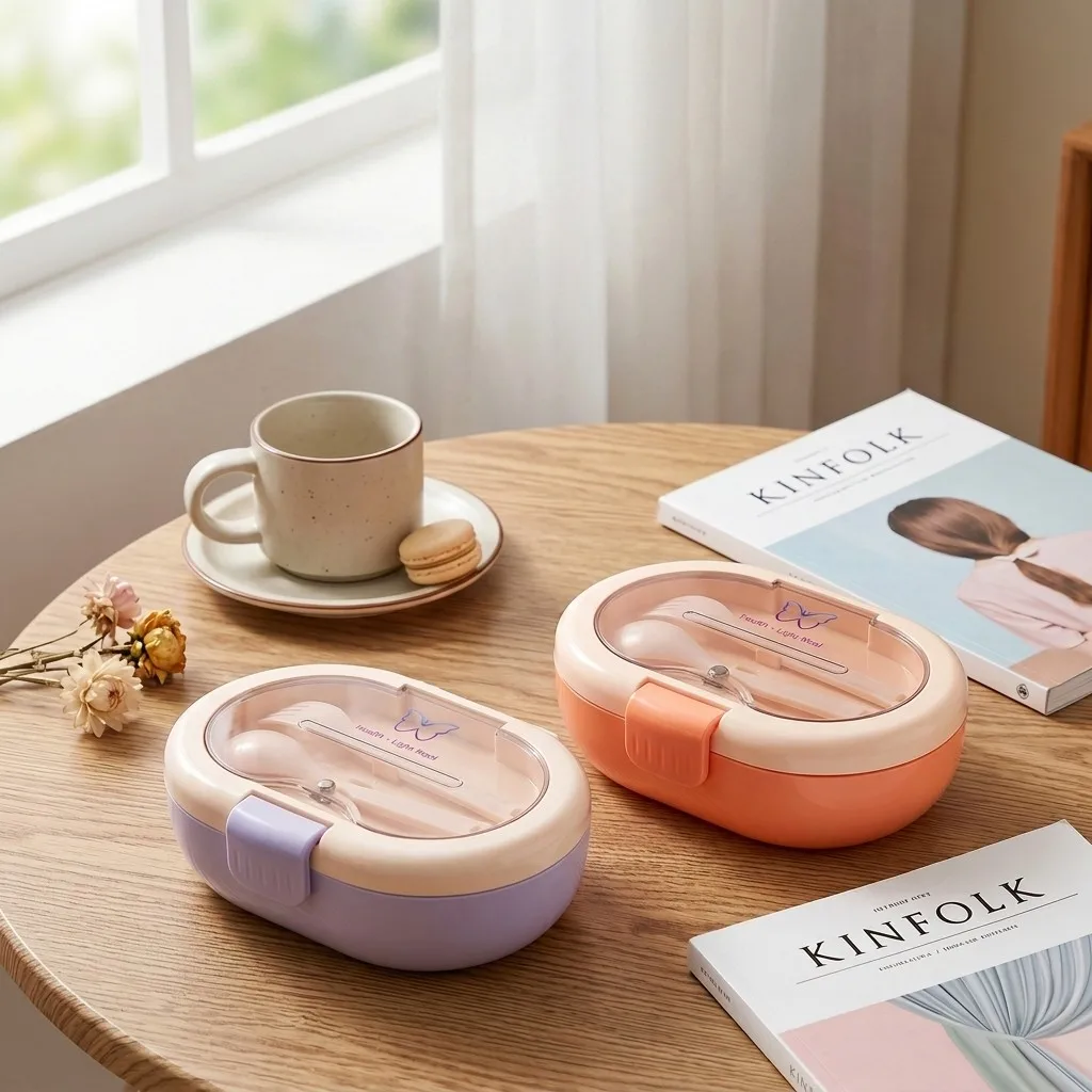 Meal Prep Or Prep Meal - Plastikowe pudełko typu bento z zestawem