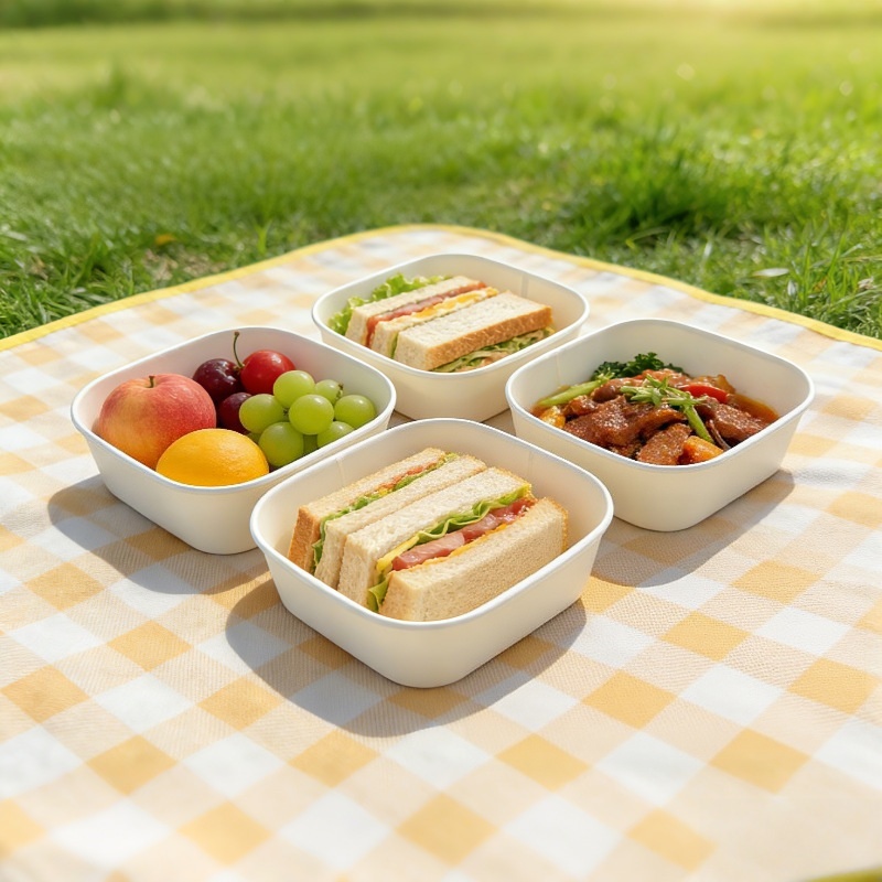 Biała, kwadratowa miska na sał – Meal Prep Bowl recenzja i cena