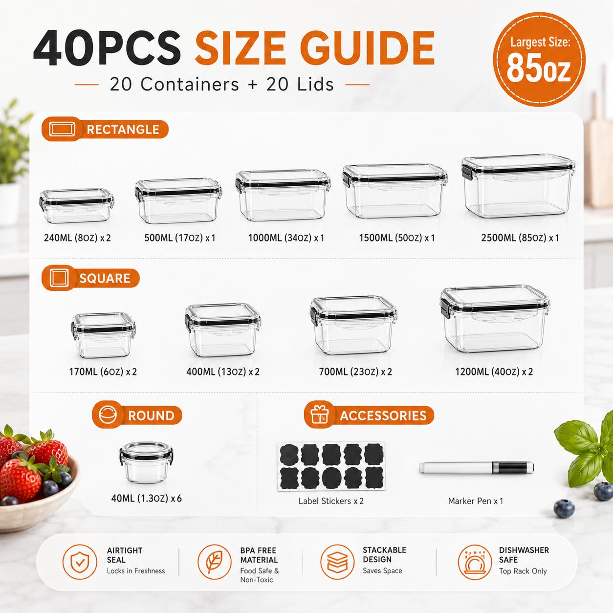 50 sztuk/25 sztuk w opakowaniu – Meal Prep Kitchen recenzja i cena