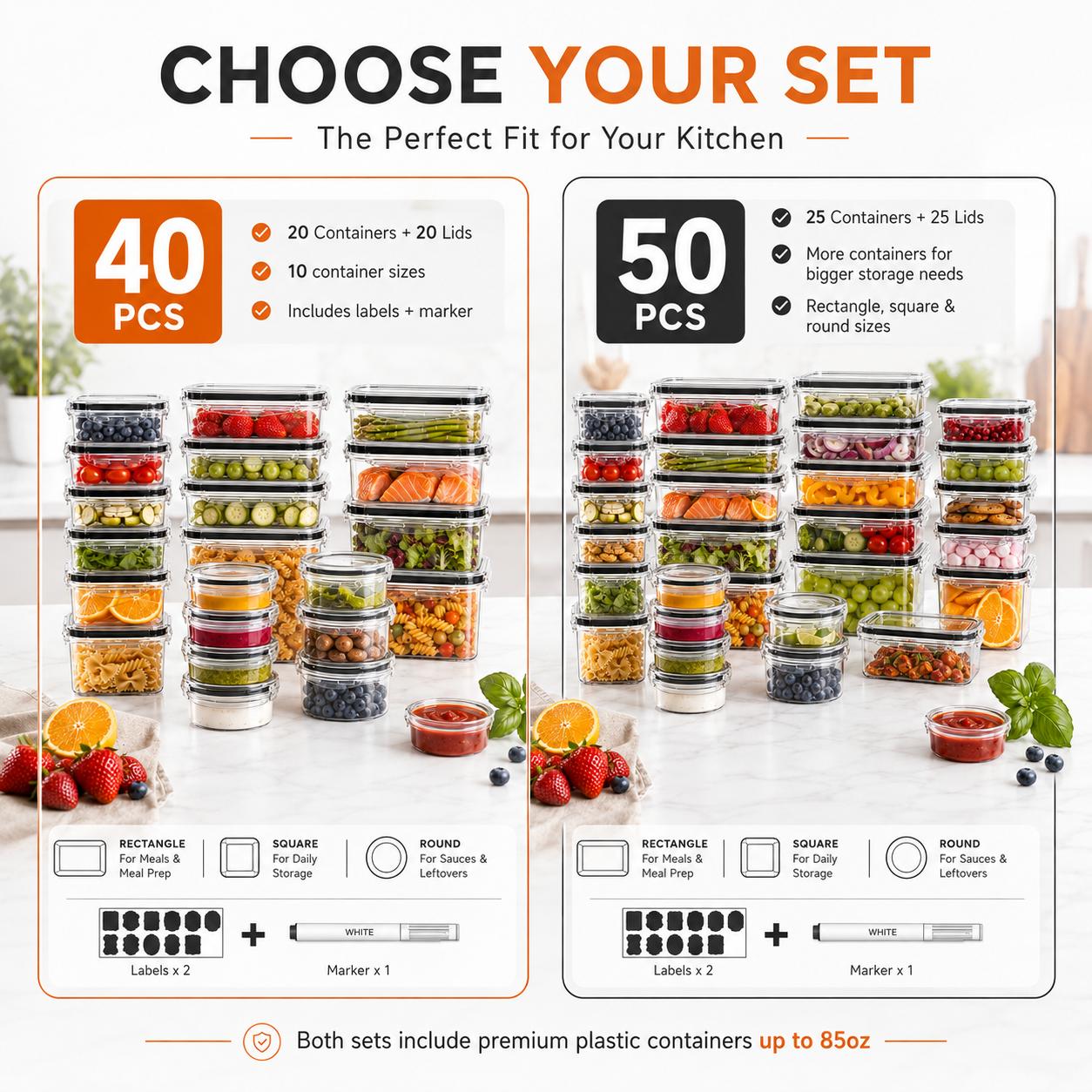 50 sztuk/25 sztuk w opakowaniu – Meal Prep Kitchen recenzja i cena